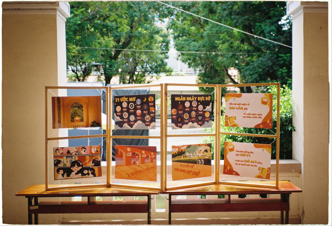 Một góc trường mà Đức Trí đã chụp bằng chiếc máy ảnh film của mình. Ảnh: NVCC Một góc trường mà Đức Trí đã chụp bằng chiếc máy ảnh film của mình. Ảnh: NVCC