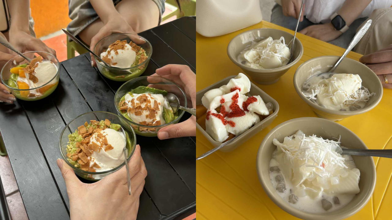 Kem bơ cốm cô Phương và sữa chua cô Phượng cũng "đỉnh nóc". - Ảnh: Phương Thùy Linh Kem bơ cốm cô Phương và sữa chua cô Phượng cũng "đỉnh nóc". - Ảnh: Phương Thùy Linh