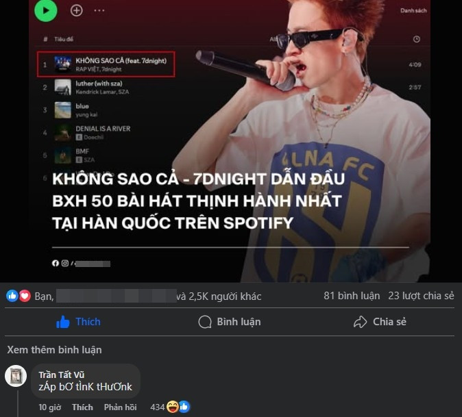 BigDaddy bình luận bảo vệ học trò của mình.