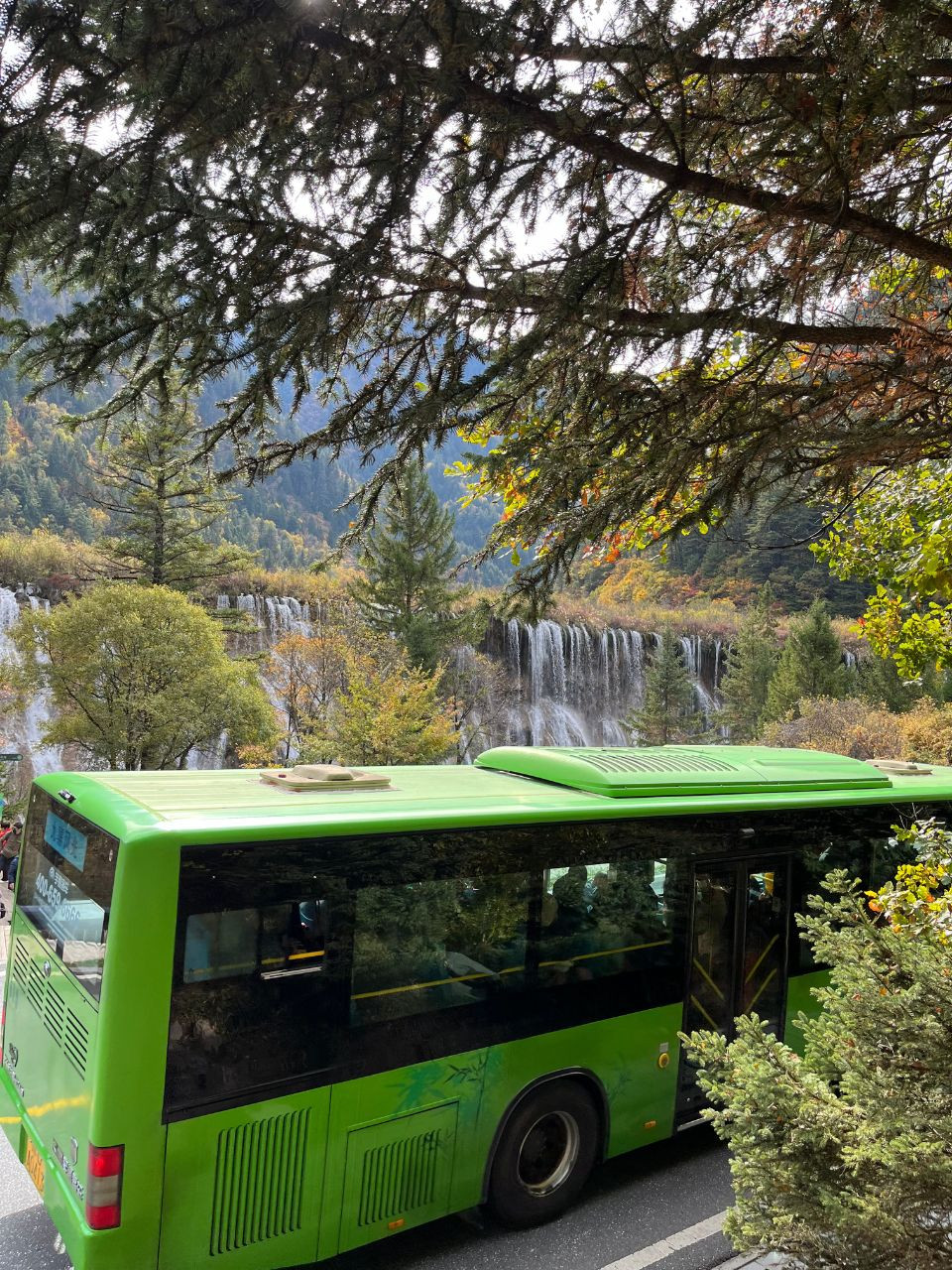 "Shuttle bus" - xe buýt trung chuyển giữa các điểm tham quan.