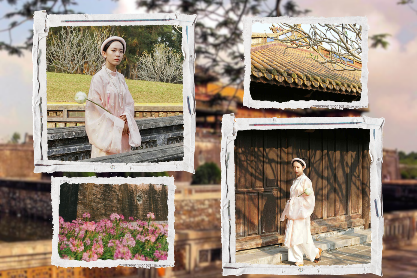 Tình yêu với Huế theo thời gian đã hun đúc nên ý tưởng cho thiết kế. Ảnh: NVCC