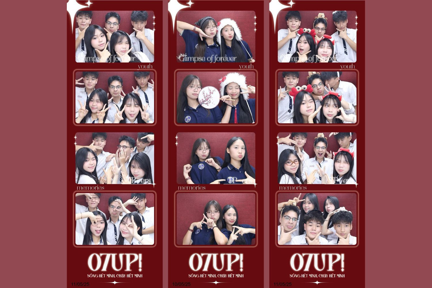 Không thể bỏ sót "chiếc" trend photobooth. Ảnh: 07Up - THPT Trần Phú - Hoàn Kiếm