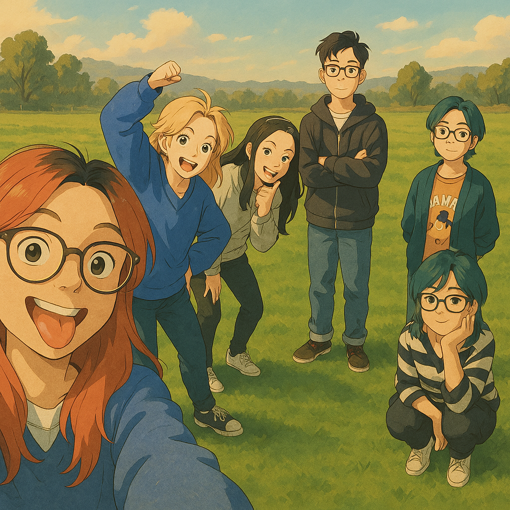 Một bức ảnh được cô bạn tạo theo phong cách Ghibli. Ảnh: NVCC