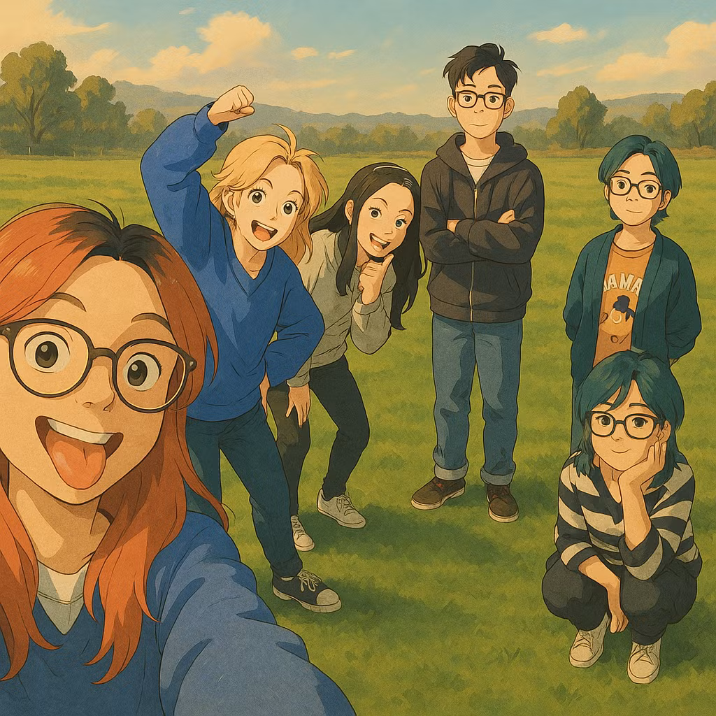 Một bức ảnh được cô bạn tạo theo phong cách Ghibli. Ảnh: NVCC