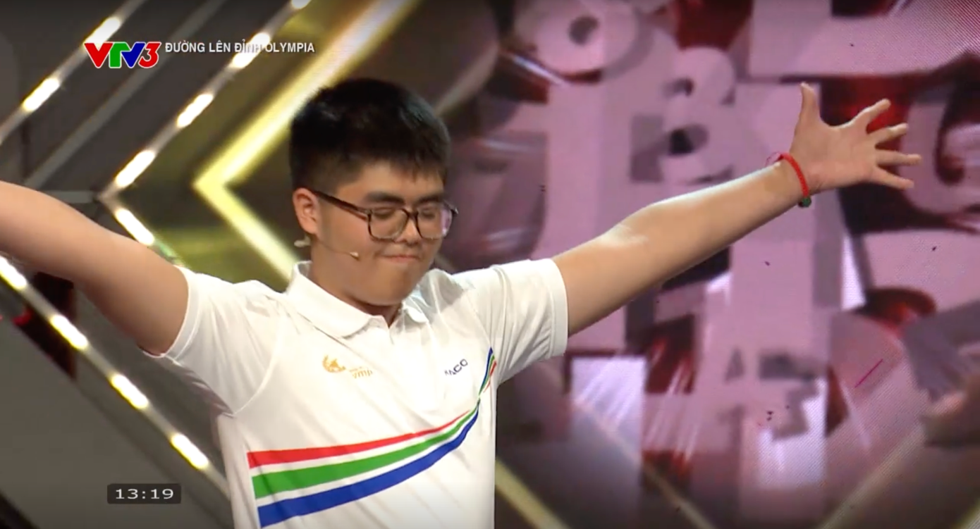 Quốc Bảo giải được chướng ngại vật chỉ sau câu hỏi đầu tiên.