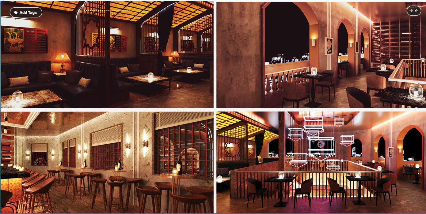 Đồ án &quot;Bến Thành Lounge&quot; được thực hiện khi Uyên Nhật đang theo học tại trường.