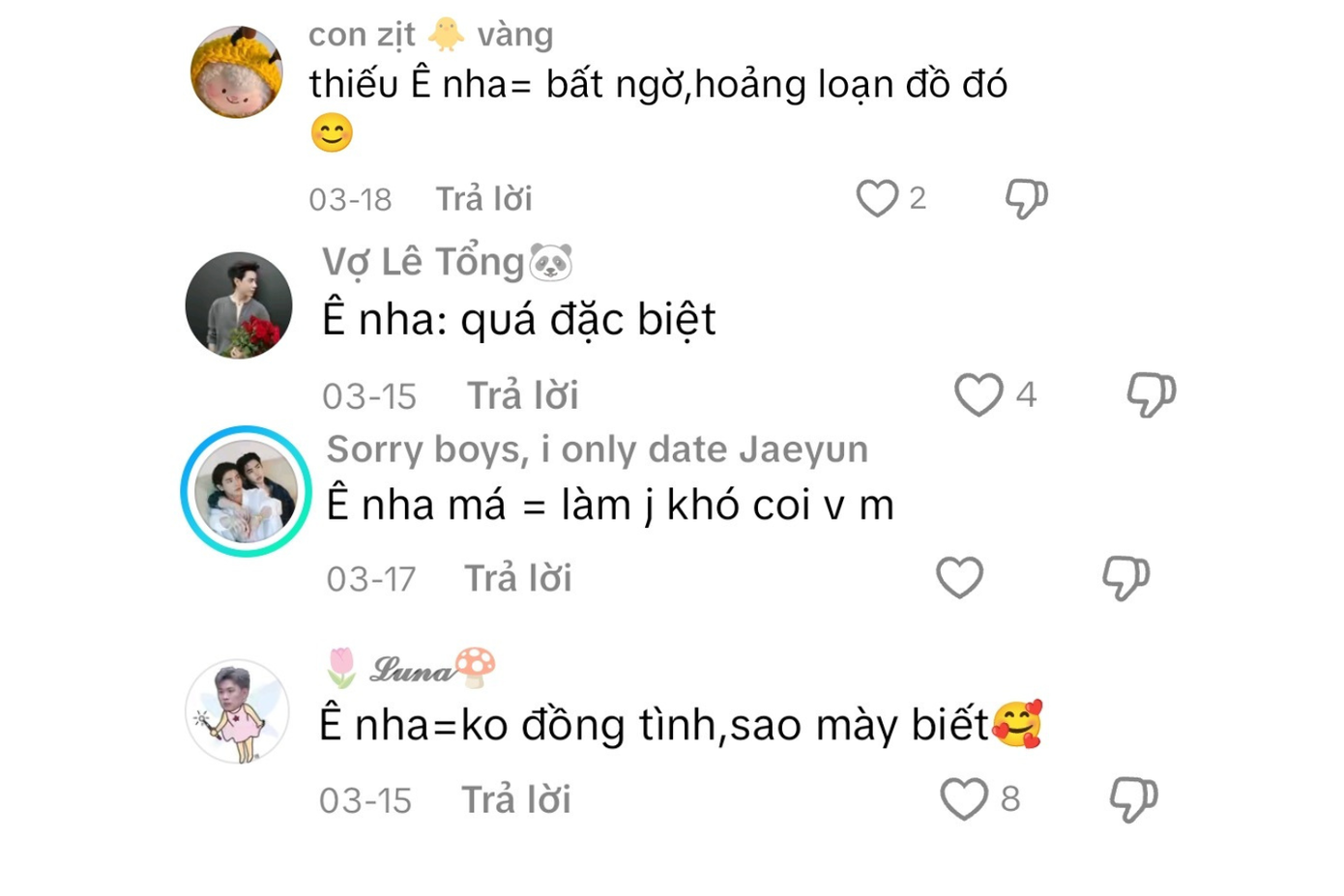 Gen Z yêu thích cách sử dụng những từ ngắn khi giao tiếp. Ảnh chụp màn hình