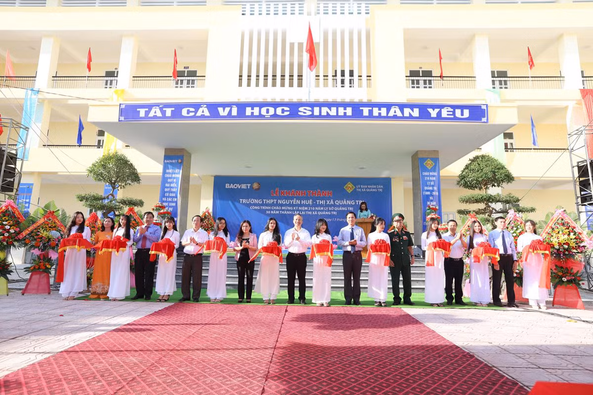 Bảo Việt đồng hành dịp khai trường, xây dựng trường học tại Quảng Trị ảnh 1