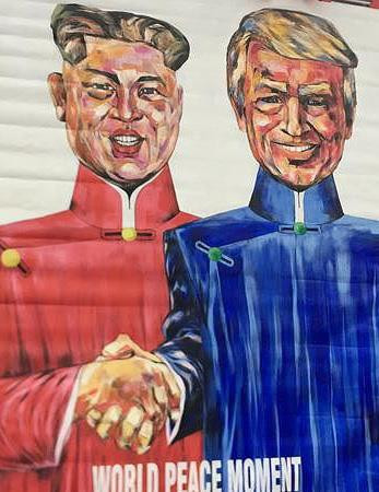 Họa sĩ vẽ tranh khủng định tặng Tổng thống Donald Trump ảnh 1