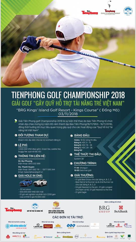 Mở đăng ký thi đấu Tiền Phong golf Championship 2018 ảnh 1