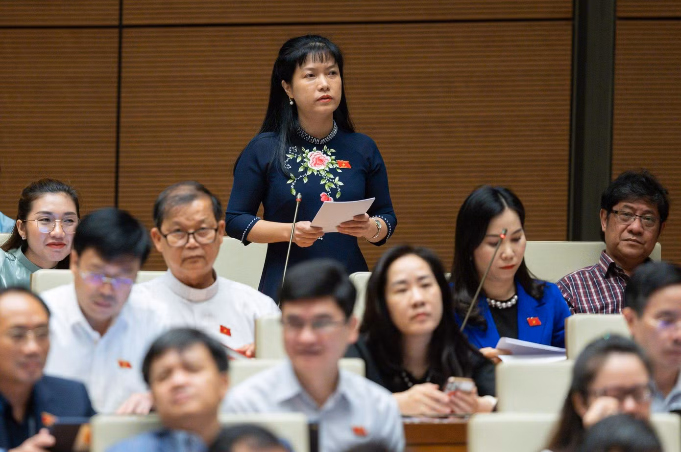 Đại biểu Tạ Thị Yên – đoàn ĐBQH tỉnh Điện Biên.