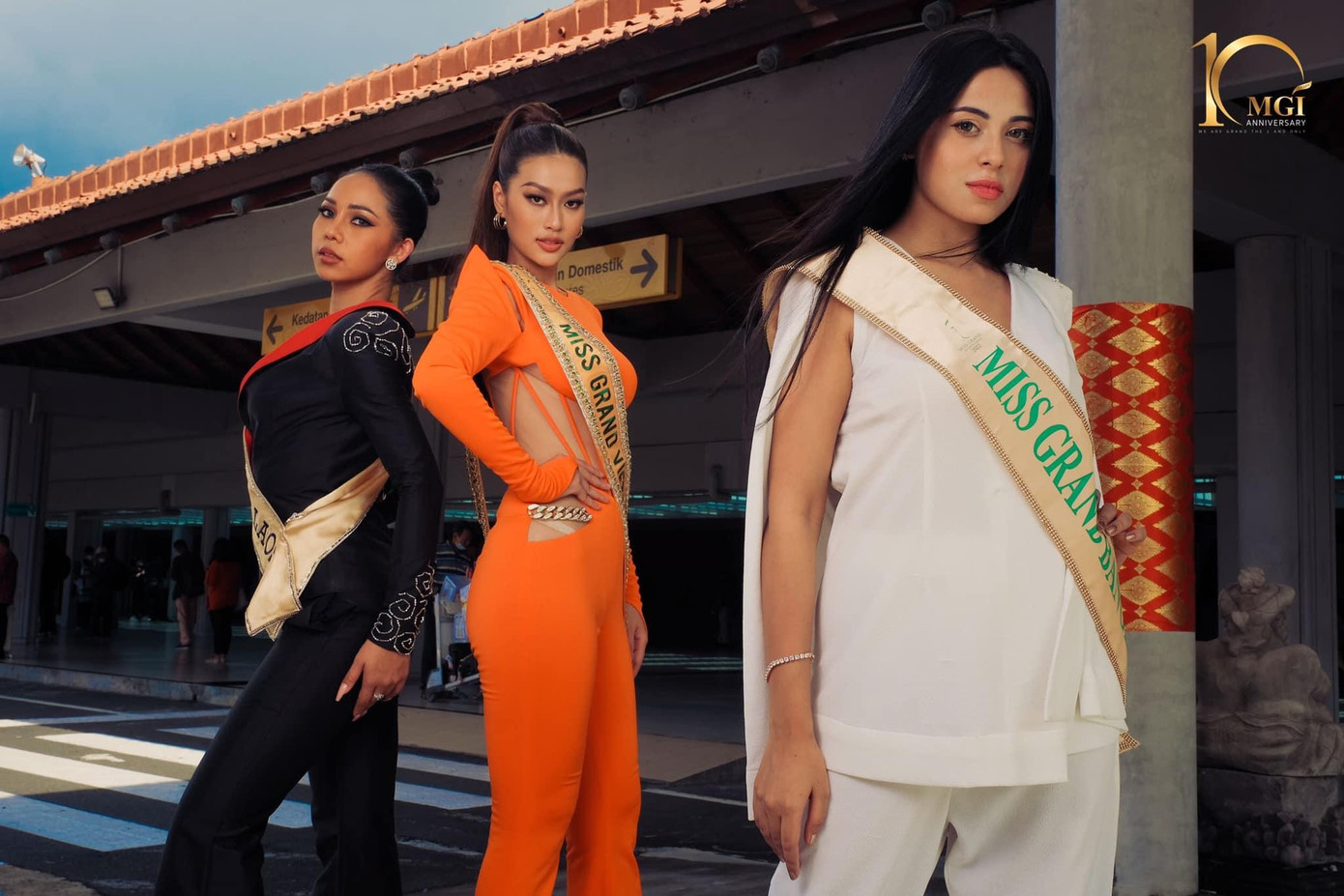 Trưa 4/10, Thiên Ân có mặt tại Bali, Indonesia và nhập cuộc cùng các thí sinh.