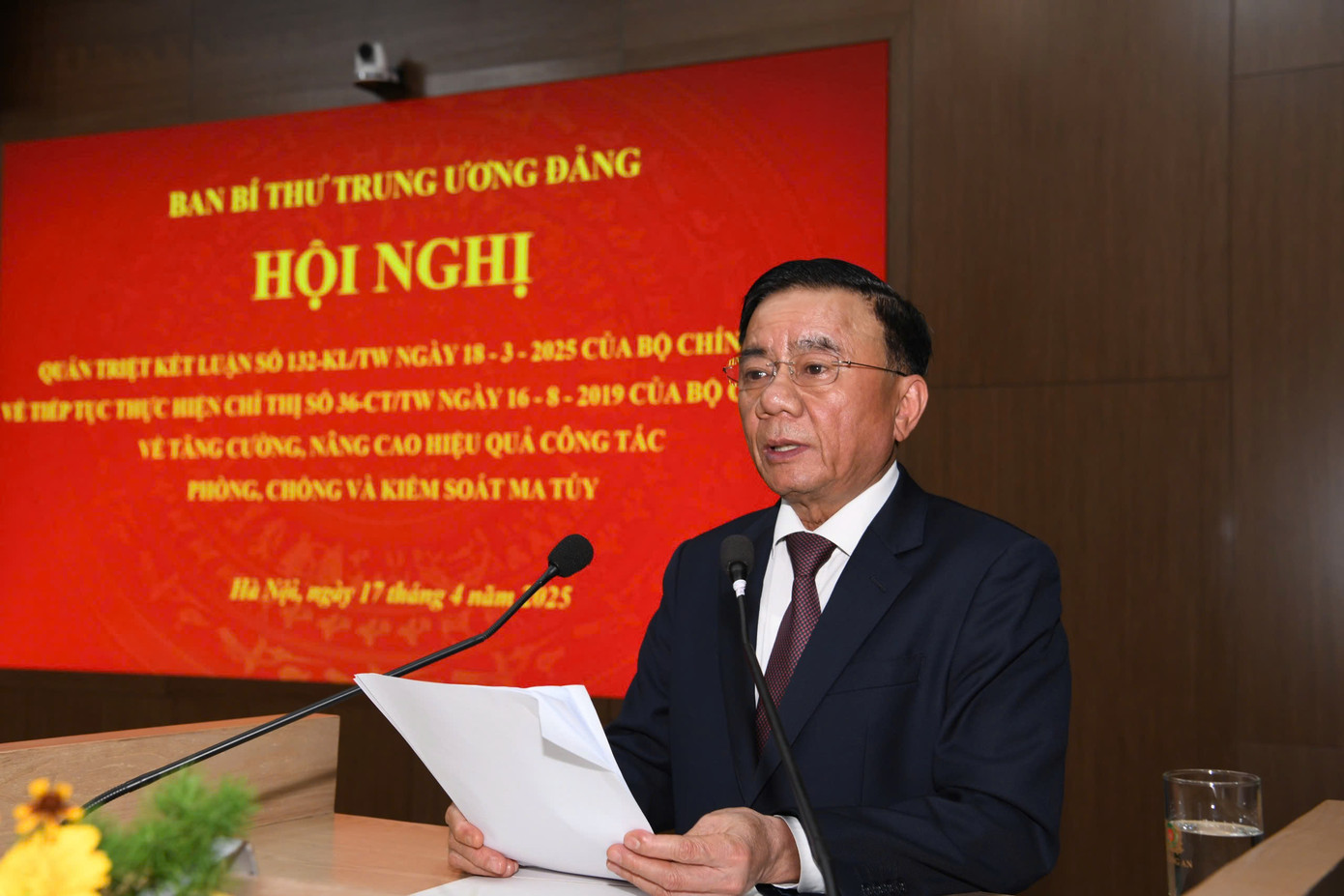 Ông Trần Cẩm Tú, Ủy viên Bộ Chính trị, Thường trực Ban Bí thư.