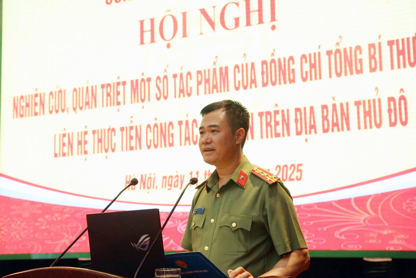 Đại tá Nguyễn Ngọc Quyền phát biểu kết luận Hội nghị. Đại tá Nguyễn Ngọc Quyền phát biểu kết luận Hội nghị.