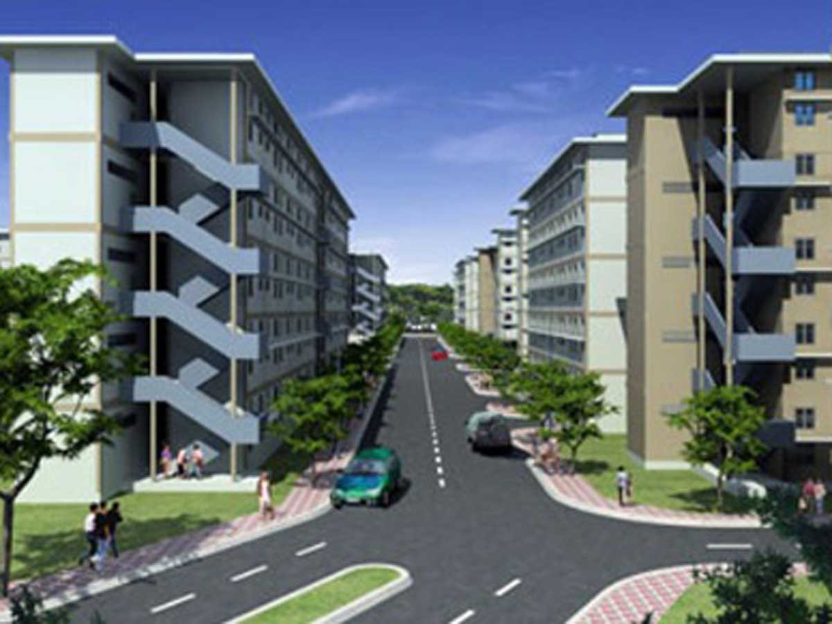 Phối cảnh một trong những dự án nhà ở an sinh xã hội của Becamex IDC. Phối cảnh một trong những dự án nhà ở an sinh xã hội của Becamex IDC