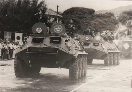 Lực lượng Nga diễu binh tại căn cứ Cam Ranh