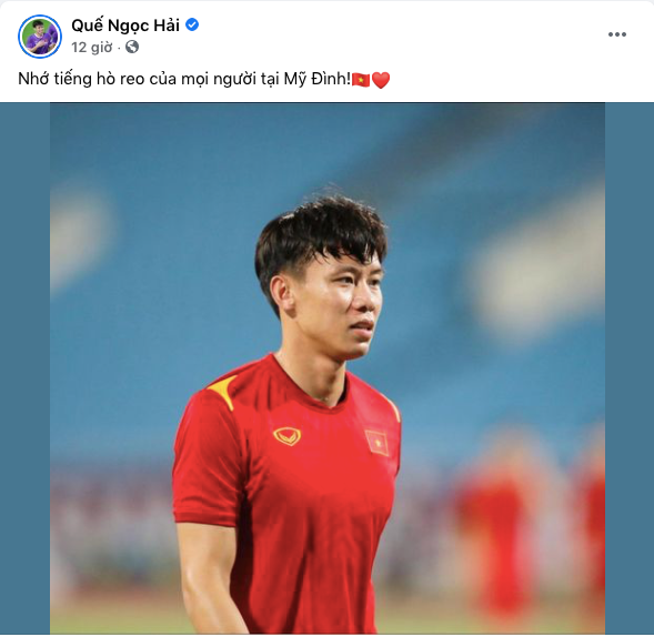 Đội trưởng Quế Ngọc Hải nhớ người hâm mộ, với những khán đài tràn ngập tiếng hò reo, cổ vũ.