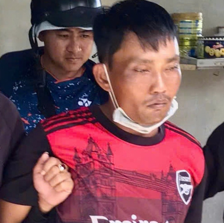 Đối tượng Đỗ Thanh Tâm lúc bị bắt. Đối tượng Đỗ Thanh Tâm lúc bị bắt.