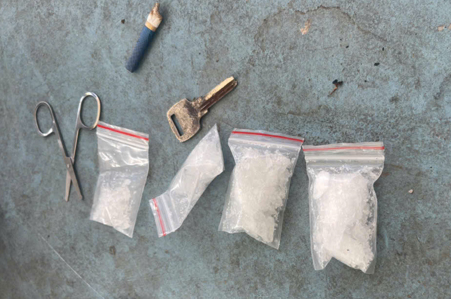 Số ma túy thu giữ từ các đối tượng.