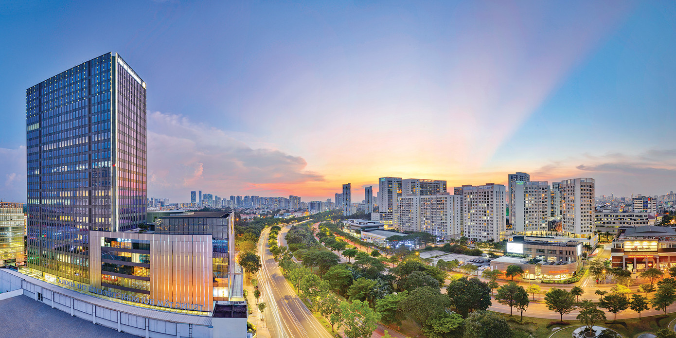 Việc triển khai 5 cụm đô thị A, B, C, D, E của Công ty TNHH Phát triển Phú Mỹ Hưng đến thời điểm hiện nay chủ yếu tập trung tại khu chức năng số 1 (khu A). Ảnh: PMH.