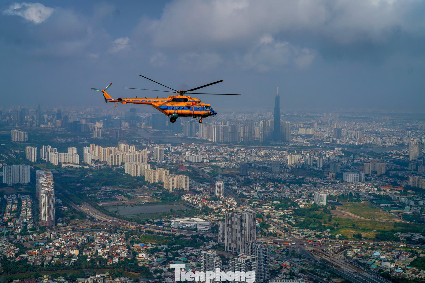 Một góc khu Đông TPHCM chụp từ trực thăng.