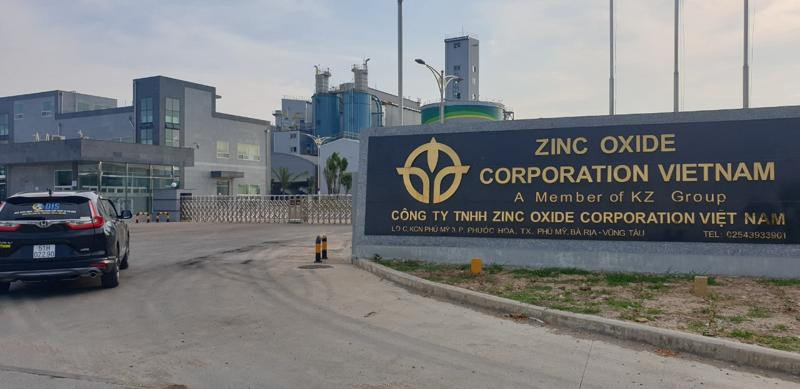 Công ty TNHH Zinc Oxide Corporation Việt Nam - nơi xảy ra sự việc. Ảnh: DIS.