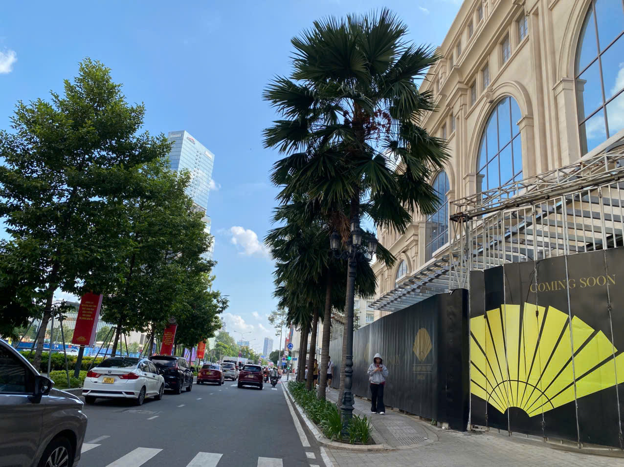 Mặt tiền đường Lê Lợi của Khu phức hợp trung tâm mua sắm - khách sạn Union Square.