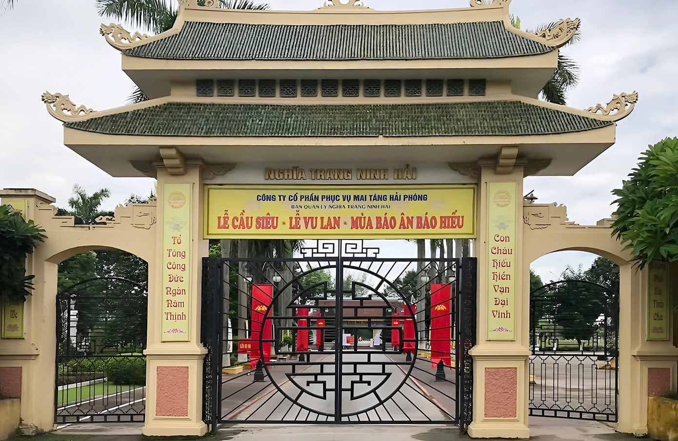 Một nghĩa trang do Công ty CP Phục vụ Mai táng Hải Phòng quản lý.