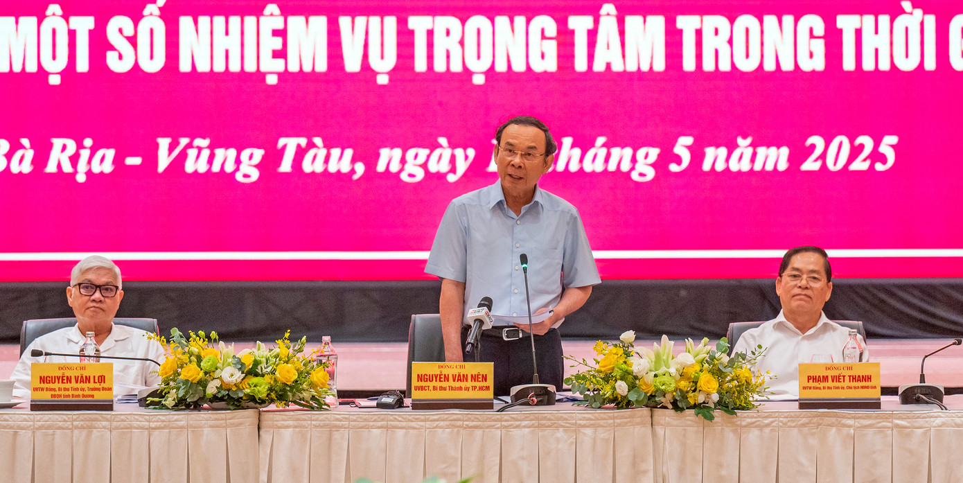 Bí thư Thành ủy TPHCM Nguyễn Văn Nên kết luận hội nghị. Bí thư Thành ủy TPHCM Nguyễn Văn Nên kết luận hội nghị.