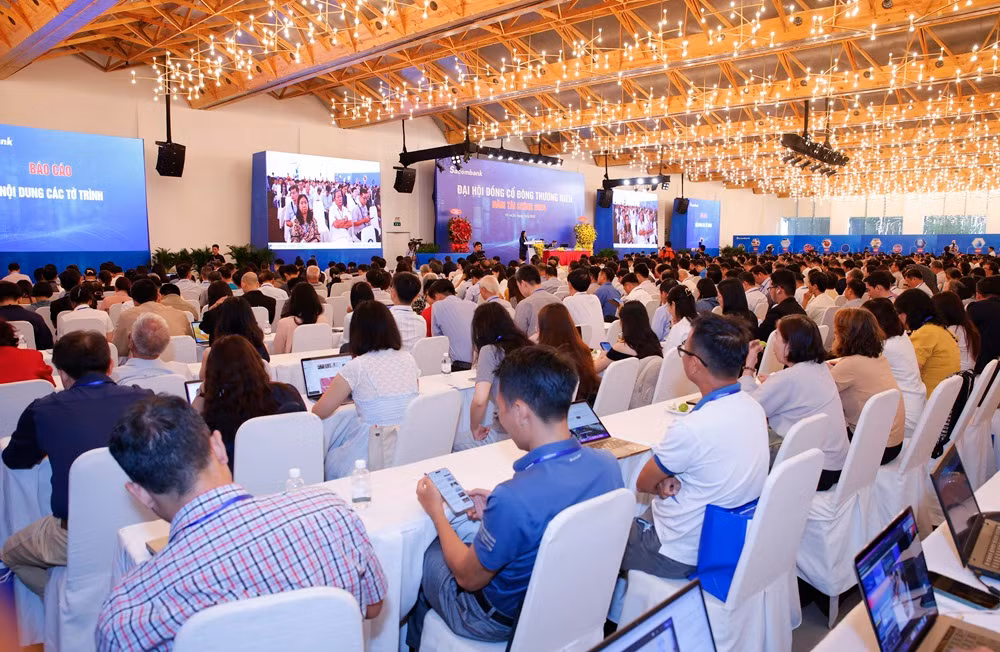 Toàn cảnh đại hội cổ đông 2024 của Sacombank.