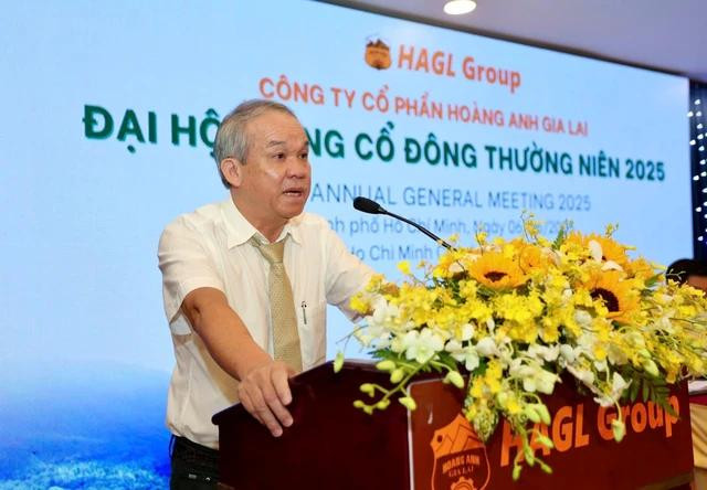 Ông Đoàn Nguyên Đức phát biểu tại đại hội cổ đông thường niên 2025. Ông Đoàn Nguyên Đức phát biểu tại đại hội cổ đông thường niên 2025.