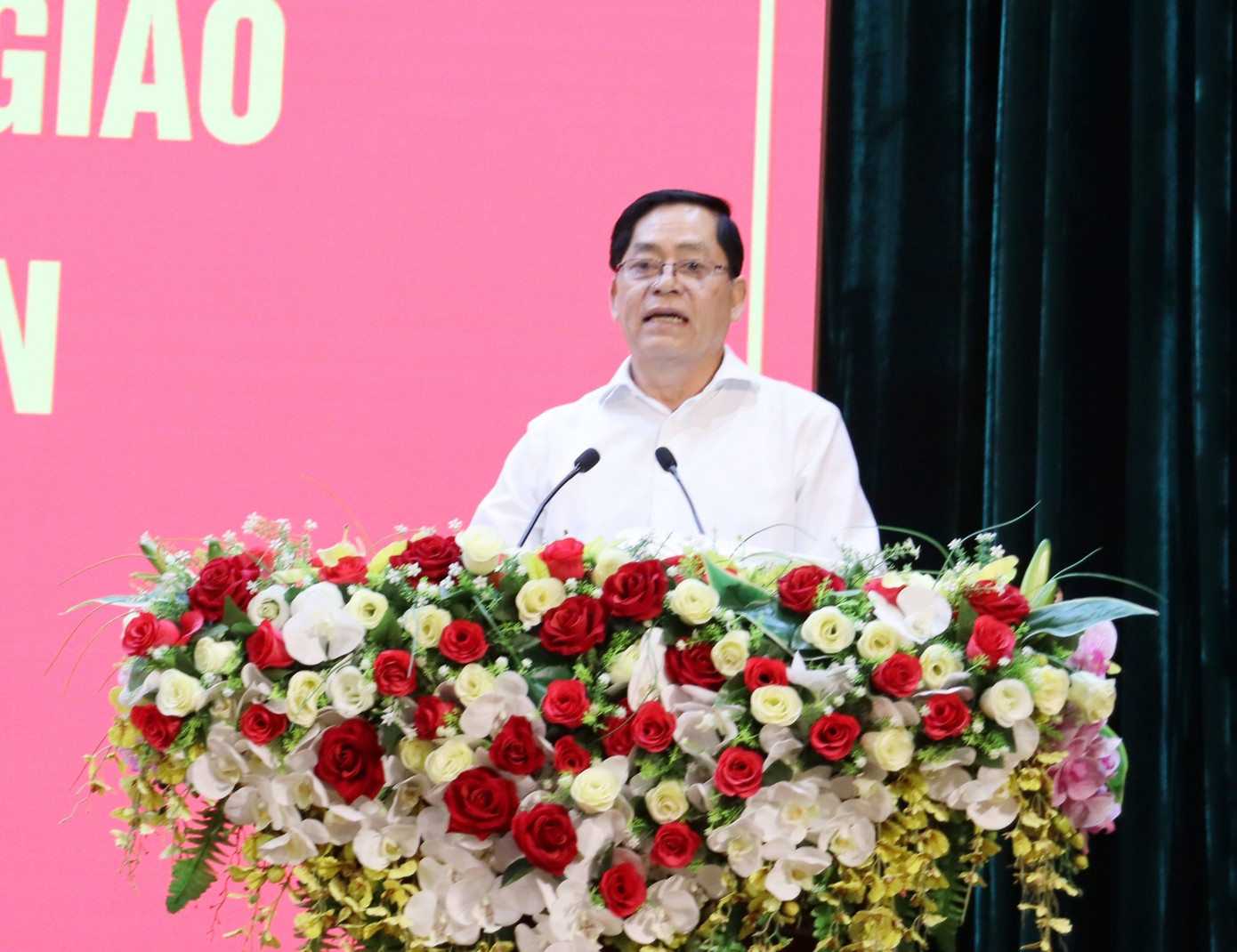 Ông Phạm Viết Thanh, Bí thư Tỉnh ủy Bà Rịa - Vũng Tàu phát biểu tại hội nghị. Ảnh: Báo Bà Rịa - Vũng Tàu.