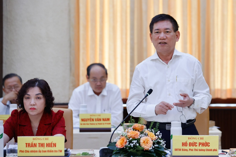 Phó Thủ tướng Hồ Đức Phớc phát biểu tại hội nghị. Ảnh: VGP. Phó Thủ tướng Hồ Đức Phớc phát biểu tại hội nghị. Ảnh: VGP.