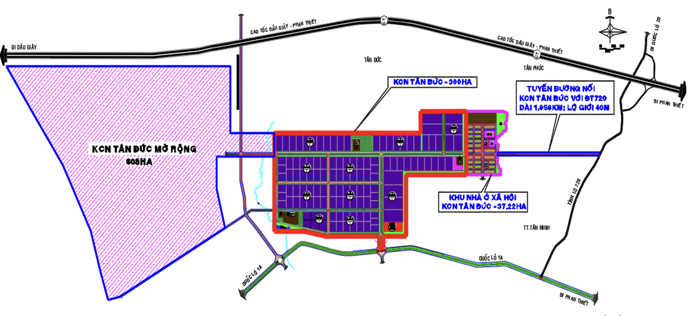 Sonadezi muốn được tiếp tục làm KCN Tân Đức giai đoạn 2 với quy mô 600 ha.