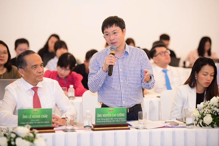Ông Nguyễn Cao Cường - Phó Tổng Giám đốc ACV phát biểu tại hội thảo. Ảnh: TT.