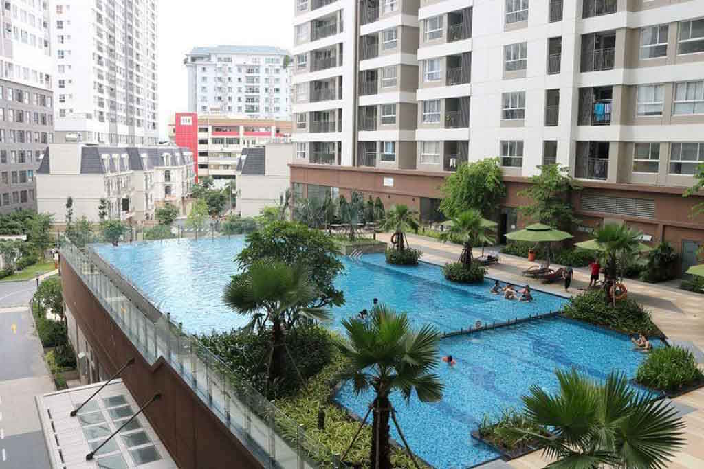 Chung cư Golden Mansion nơi xảy ra sự việc.