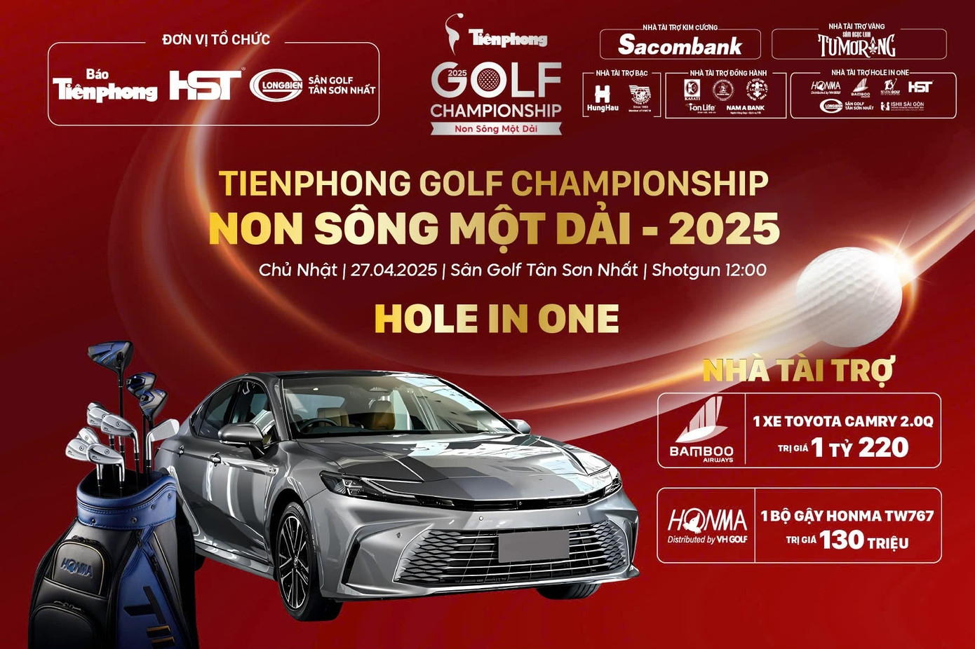 Giải thưởng “Hole-in-One” có tổng giá trị khoảng 8 tỷ đồng. Giải thưởng “Hole-in-One” có tổng giá trị khoảng 8 tỷ đồng.