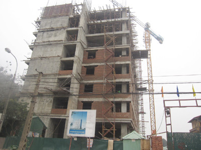 Chung cư xây dựng không phép ở phường Hoàng LIệt