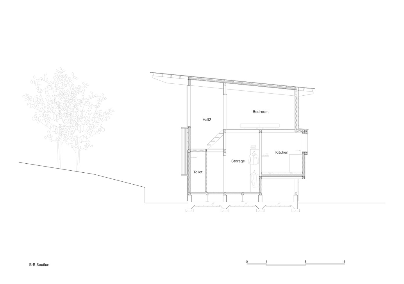Ngôi nhà có thiết kế hai tầng mang đến không gian sống thoải mái và tiện nghi. Tầng 1 mở ra khu vực sinh hoạt chung, nơi sum vầy gia đình, tạo sự gắn kết và chia sẻ. Tầng 2 dành riêng cho khu vực nghỉ ngơi, đảm bảo sự riêng tư cho từng thành viên.