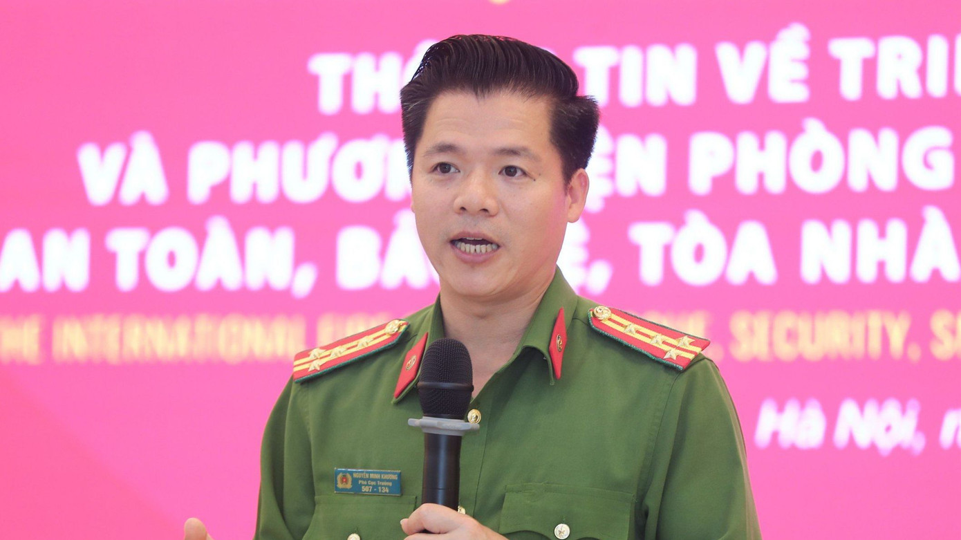 Đại tá Nguyễn Minh Khương - Phó Cục trưởng Cục Cảnh sát PCCC&amp;CNCH.