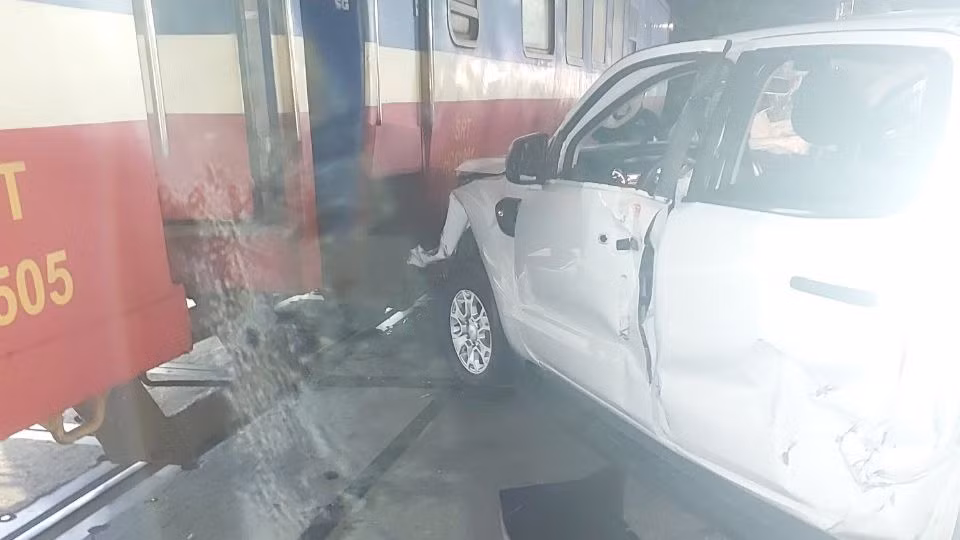 Hiện trường vụ tai nạn.