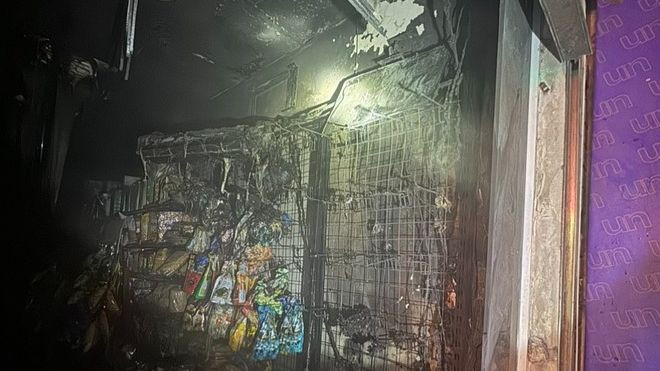 Hiện trường vụ cháy. Hiện trường vụ cháy.