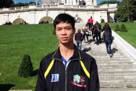 Cầu thủ trẻ tài năng Nguyễn Công Phượng.(Ảnh do nhân vật cung cấp)