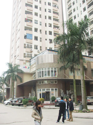 Một góc Làng Sinh viên Hacinco. Ảnh: Tuấn Minh