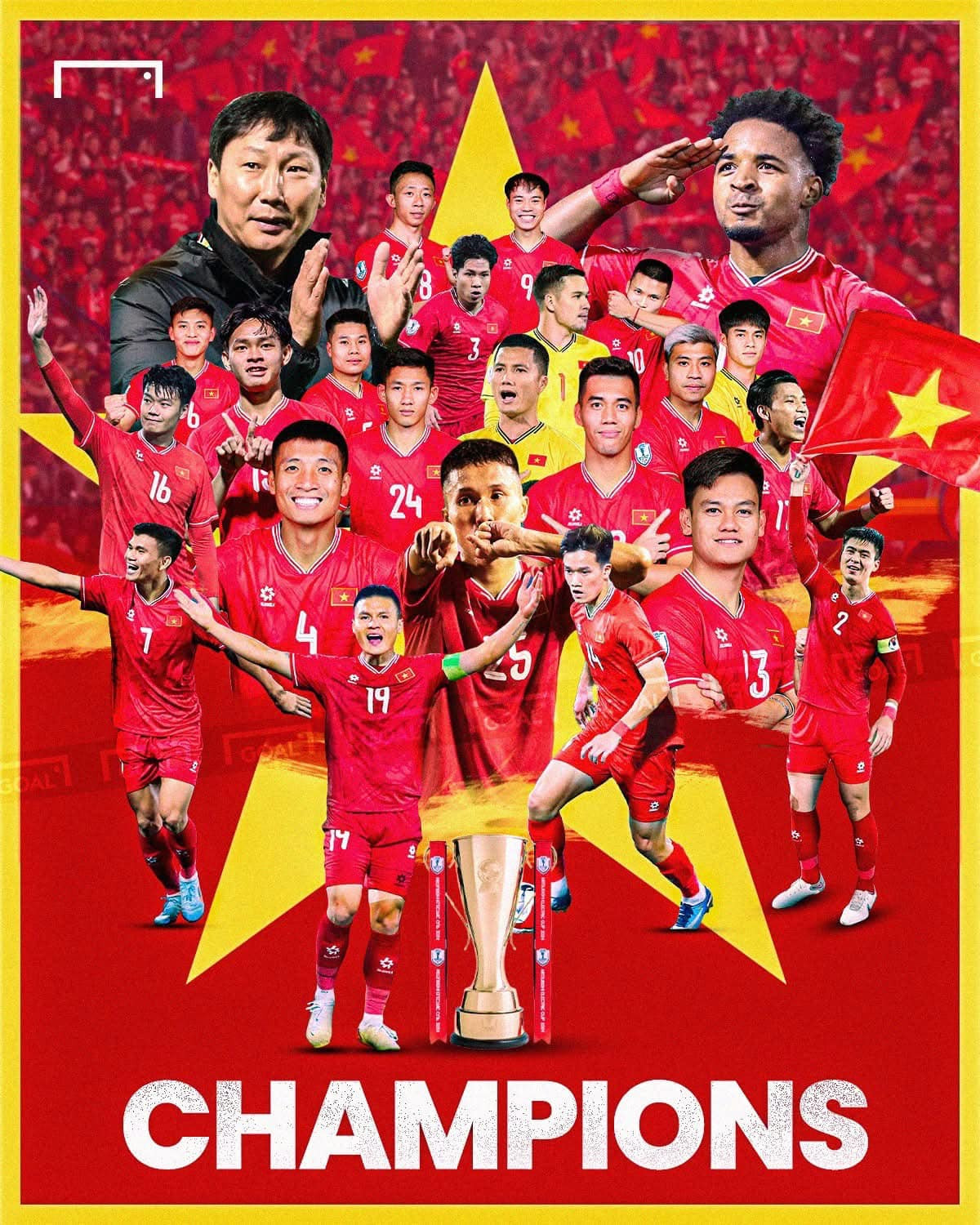 Sau trận chung kết lượt về ASEAN Cup 2024, tiền vệ Doãn Ngọc Tân chia sẻ: “Tôi rất vui, kịch bản trận đấu rất bất ngờ, các đồng đội đã sửa sai cho tôi. Tôi bị đau mắt nên khó quan sát. Tôi bị đau từ trận chung kết lượt đi, khi qua Thái Lan càng đau và khó chịu hơn. Tôi cảm ơn đồng đội trên sân đã chiến đấu hết mình để giành chiến thắng. Cảm ơn người hâm mộ đã theo dõi, ủng hộ chúng tôi. Chiếc cup này dành cho tất cả mọi người”.