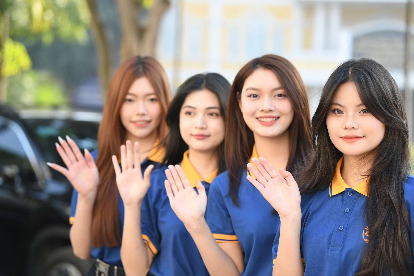 Sau ngày hội tuyển sinh đầu tiên tại Học viện Ngoại giao, điểm dừng chân tiếp theo của Hoa hậu Việt Nam 2024 là trường Khoa học Liên ngành và Nghệ thuật, Đại học Quốc gia Hà Nội.