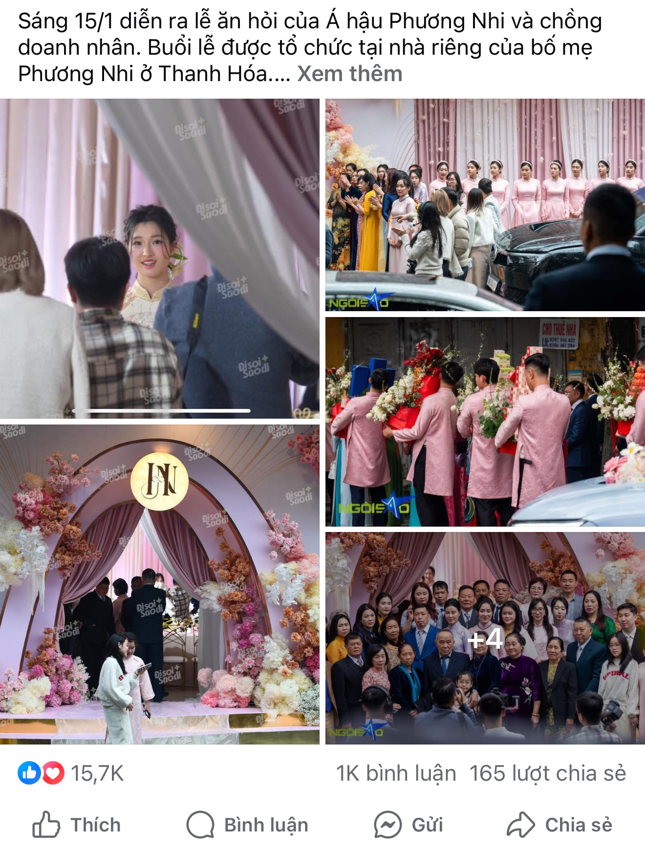 Những bài đăng liên quan tới Á hậu Phương Nhi đều thu hút hàng nghìn, chục nghìn lượt tương tác cũng như bình luận trên mạng xã hội.