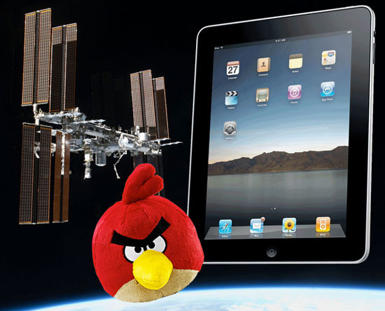 iPad và búp bê Angrybird sẽ dùng làm đồ giải trí cho các phi hành gia trên ISS
