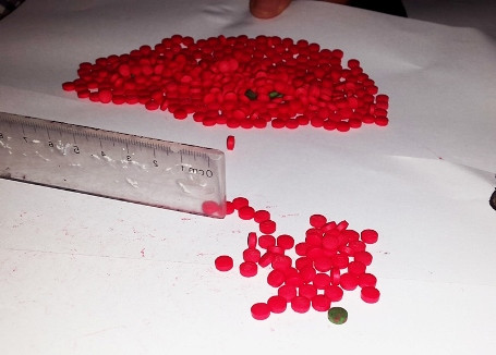 Tang vật là 495 viên ma túy tổng hợp có ký hiệu WY