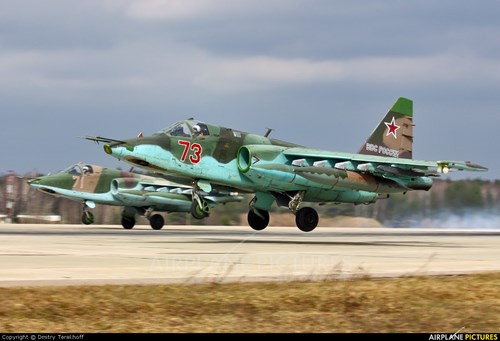  Không quân Nga là lực lượng duy trì phi đội cường kích Su-25 lớn nhất trên thế giới hiện nay.